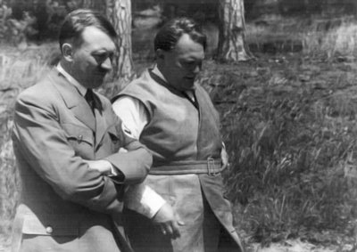 Adolf Hitler and Hermann Göring outside Carinhall